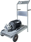 Pompe sur chariot